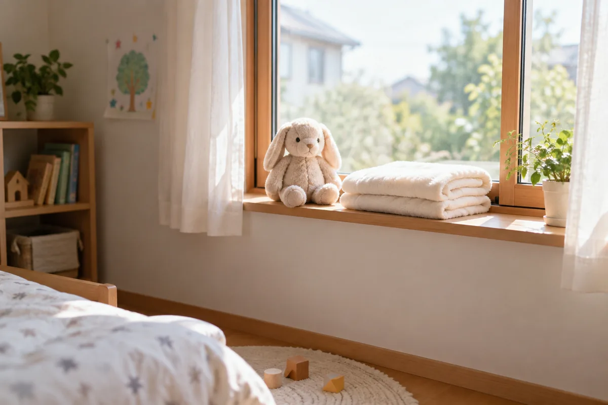 子ども部屋の窓辺のイメージ